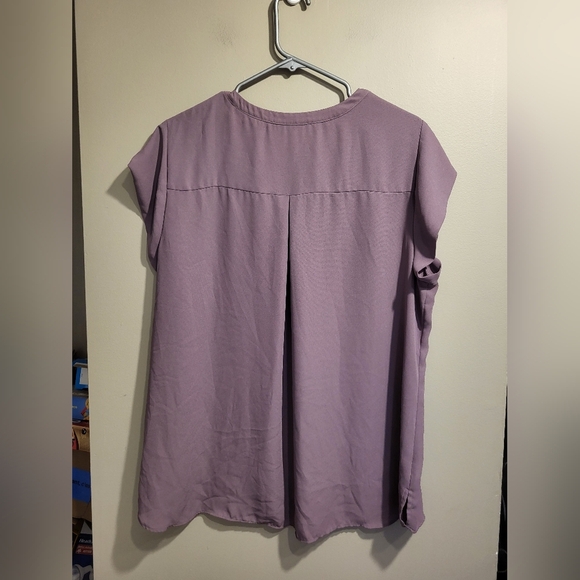 Essentials Women's Lavender Blouse, Size XXL - Picture 2 of 5
